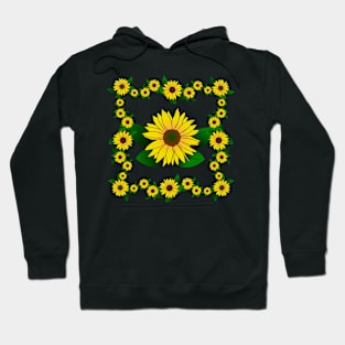 sunflower blossoms blooming sunflowers blooms flower Hoodie